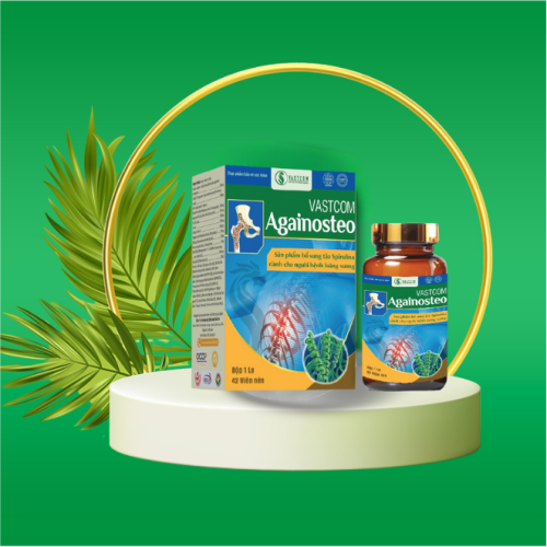 Thực phẩm bảo vệ sức khỏe VASTCOM AGAINOSTEO ( Sản phẩm bổ sung Tảo Spirulina cho người bệnh loãng x