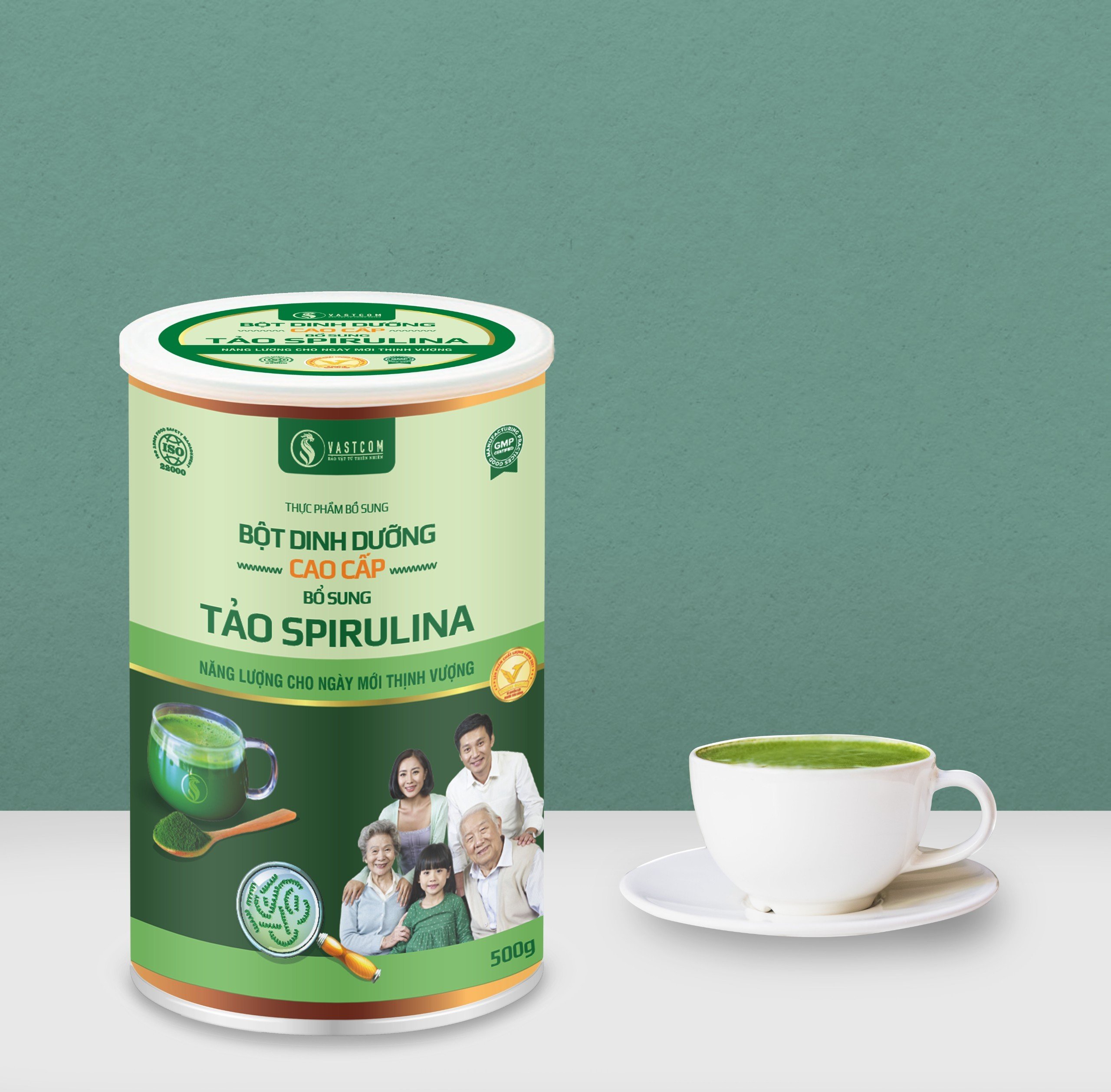 Thực phẩm bổ sung Bột dinh dưỡng cao cấp bổ sung tảo  Spirulina 500g (T)