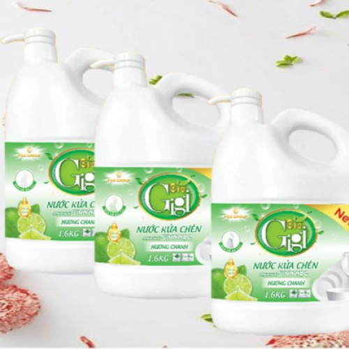 Rửa chén  có vòi  BIO GIGI 1.6kg - Chanh 
