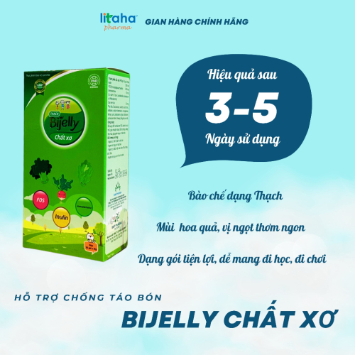 Thạch Bijelly Chất xơ, hỗ trợ tăng cường tiêu hóa, bổ sung chất xơ hòa tan cho cơ thể